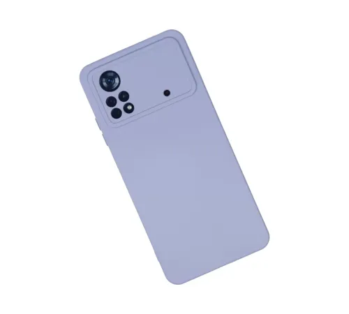 Xiaomi Poco X4 Pro 5G Kılıf Nano içi Kadife Silikon - Lila