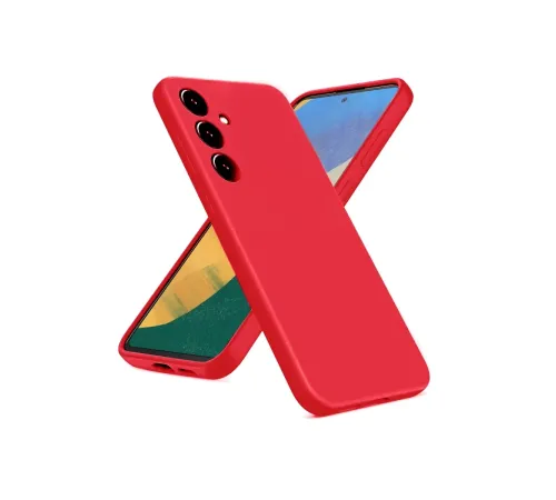Samsung Galaxy A36 Kılıf Nano içi Kadife Silikon - Kırmızı