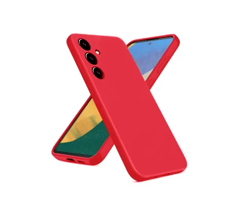 Samsung Galaxy A36 Kılıf Nano içi Kadife Silikon - Kırmızı