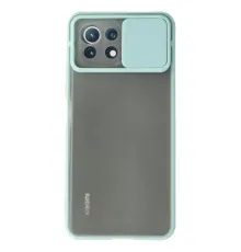 Xiaomi Mİ 11 Lite Kılıf Palm Buzlu Kamera Sürgülü Silikon - Turkuaz