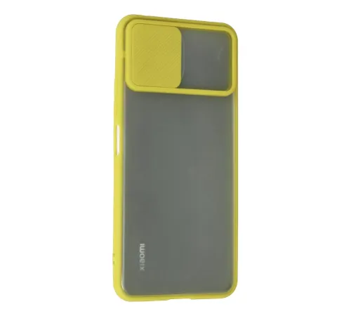 Xiaomi Mİ 11 Lite Kılıf Palm Buzlu Kamera Sürgülü Silikon - Sarı