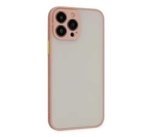 Apple iPhone 15 Pro Max Kılıf Montreal Silikon Kapak - Pembe