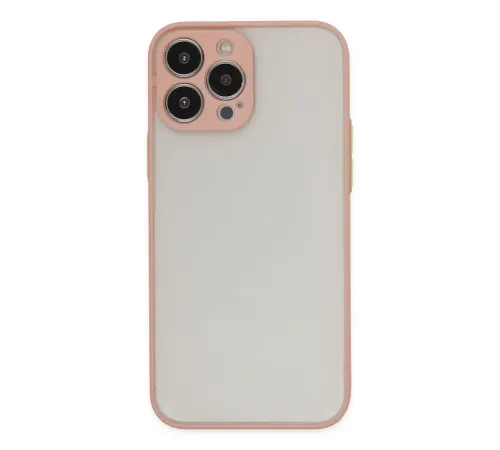 Apple iPhone 15 Pro Max Kılıf Montreal Silikon Kapak - Pembe