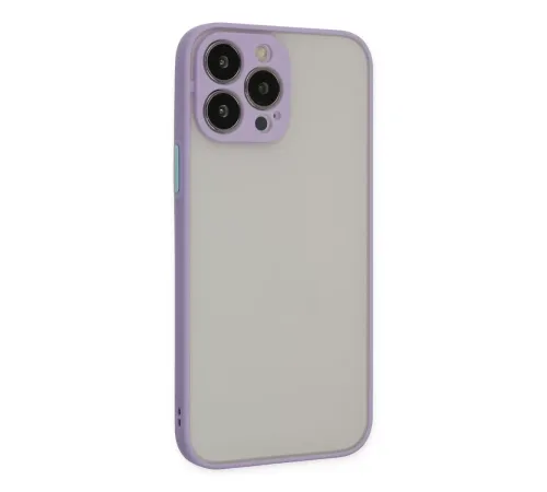 Apple iPhone 15 Pro Max Kılıf Montreal Silikon Kapak - Mor