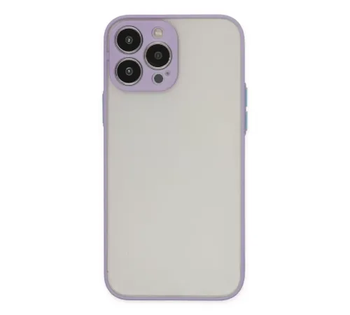 Apple iPhone 15 Pro Max Kılıf Montreal Silikon Kapak - Mor