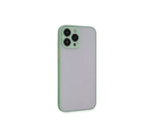 Apple iPhone 15 Pro Max Kılıf Montreal Silikon Kapak - Açık Yeşil