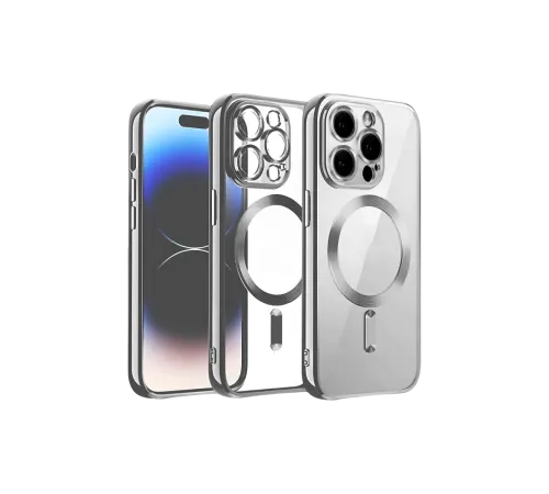 Apple iPhone 13 Pro Max Kılıf Kross Magneticsafe Kapak - Titan Gri