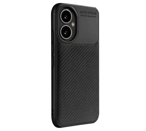 Honor 400 Kılıf Auto Focus Karbon Kapak - Siyah