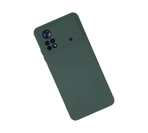 Xiaomi Poco X4 Pro 5G Kılıf Nano içi Kadife Silikon - Koyu Yeşil