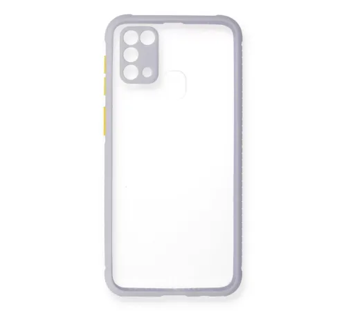 Samsung Galaxy M31 Kılıf Miami Şeffaf Silikon - Lila