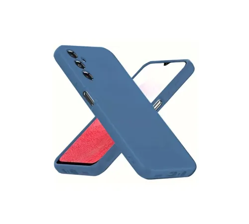 Samsung Galaxy A34 5G Kılıf First Silikon - Mavi