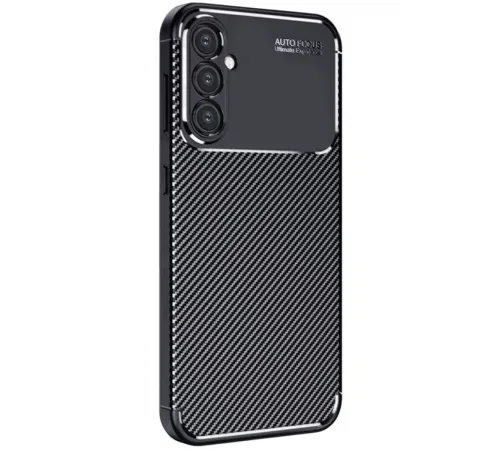 Samsung Galaxy A26 Kılıf Auto Focus Karbon Kapak - Siyah
