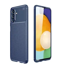 Samsung Galaxy A36 Kılıf Auto Focus Karbon Kapak - Lacivert