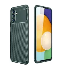 Samsung Galaxy A36 Kılıf Auto Focus Karbon Kapak - Koyu Yeşil