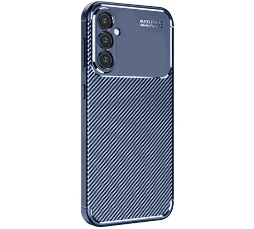 Samsung Galaxy A56 Kılıf Auto Focus Karbon Kapak - Lacivert