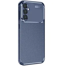 Samsung Galaxy A56 Kılıf Auto Focus Karbon Kapak - Lacivert