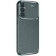 Samsung Galaxy A56 Kılıf Auto Focus Karbon Kapak - Koyu Yeşil