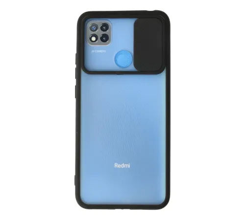Xiaomi Redmi 9C Kılıf Palm Buzlu Kamera Sürgülü Silikon - Siyah