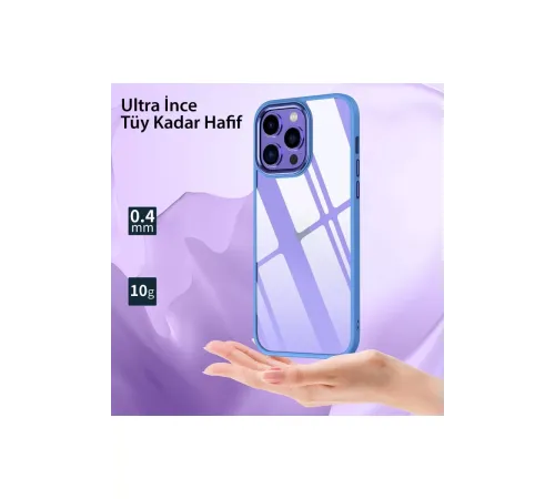 Apple iPhone 14 Pro Max Kılıf Power Silikon - Lila