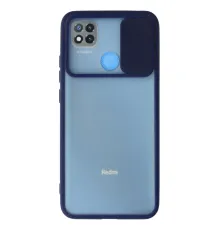 Xiaomi Redmi 9C Kılıf Palm Buzlu Kamera Sürgülü Silikon - Lacivert