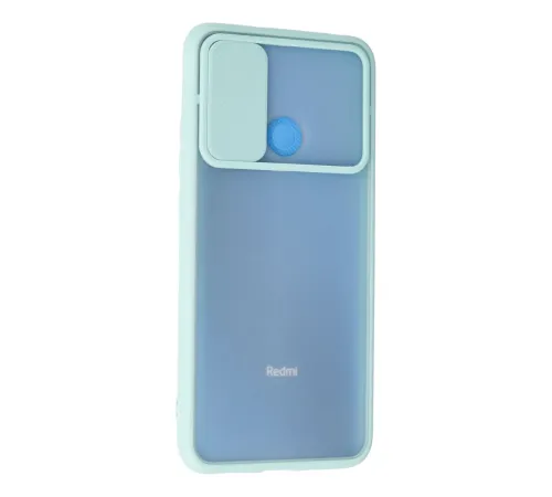Xiaomi Redmi 9C Kılıf Palm Buzlu Kamera Sürgülü Silikon - Turkuaz