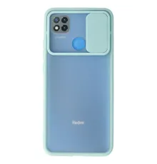 Xiaomi Redmi 9C Kılıf Palm Buzlu Kamera Sürgülü Silikon - Turkuaz
