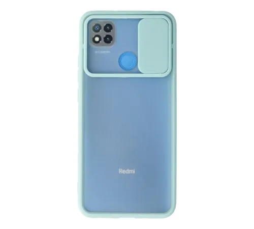 Xiaomi Redmi 9C Kılıf Palm Buzlu Kamera Sürgülü Silikon - Turkuaz