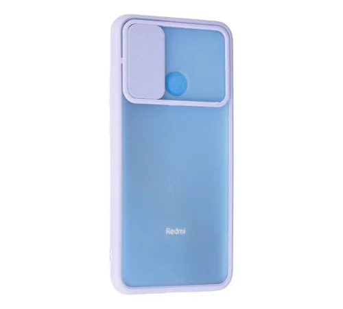 Xiaomi Redmi 9C Kılıf Palm Buzlu Kamera Sürgülü Silikon - Lila