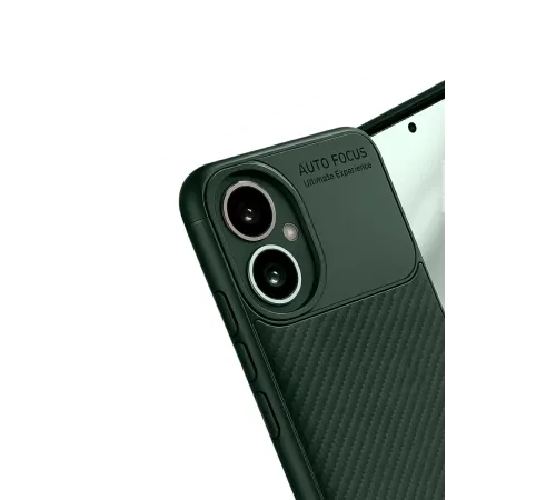 Honor 400 Kılıf Auto Focus Karbon Kapak - Koyu Yeşil