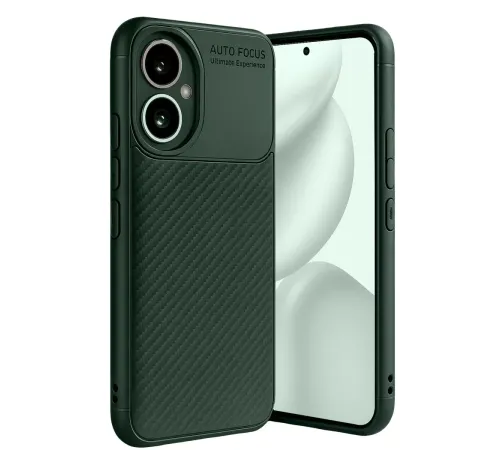 Honor 400 Kılıf Auto Focus Karbon Kapak - Koyu Yeşil