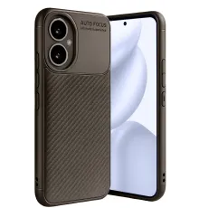 Honor 400 Kılıf Auto Focus Karbon Kapak - Kahverengi