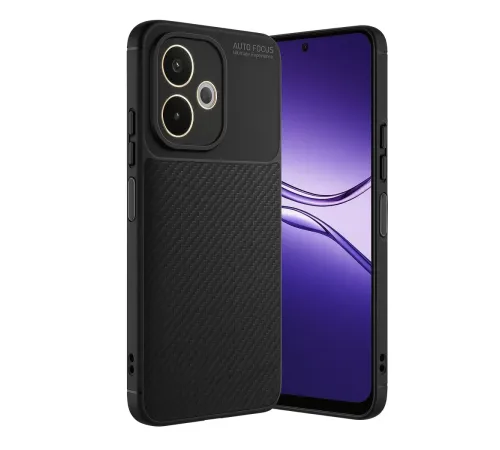 A5 Pro 4G Kılıf Auto Focus Karbon Kapak - Siyah