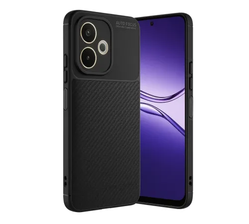A5 Pro 4G Kılıf Auto Focus Karbon Kapak - Siyah