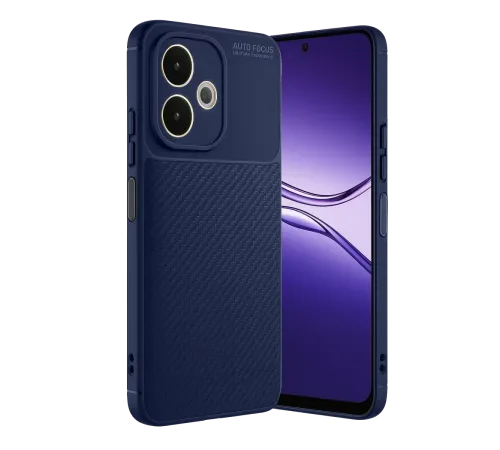 A5 Pro 4G Kılıf Auto Focus Karbon Kapak - Lacivert