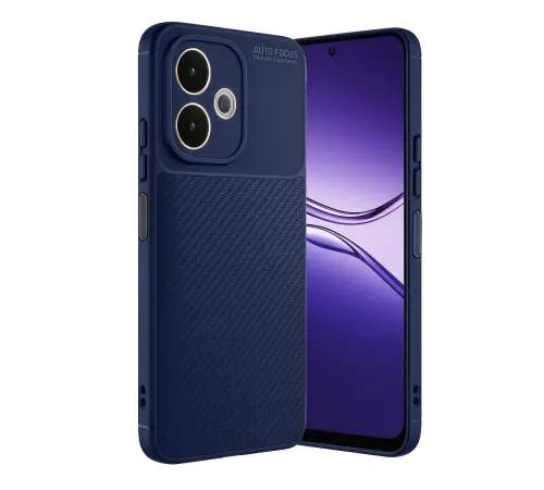A5 Pro 4G Kılıf Auto Focus Karbon Kapak - Lacivert