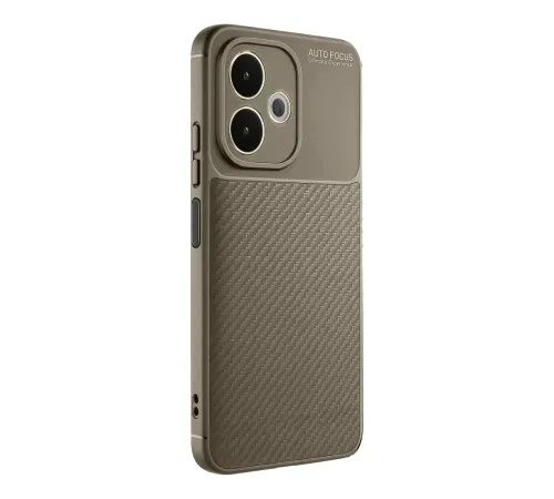 A5 Pro 4G Kılıf Auto Focus Karbon Kapak - Kahverengi