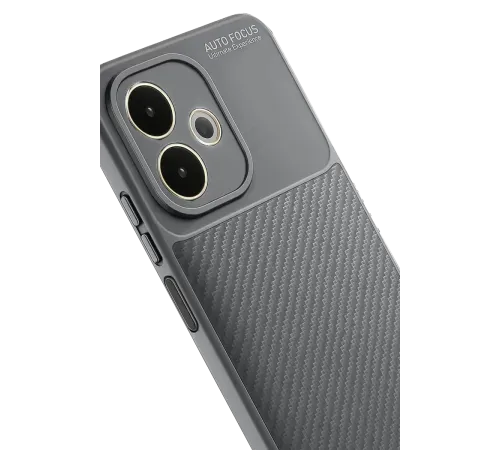 A5 Pro 4G Kılıf Auto Focus Karbon Kapak - Gri