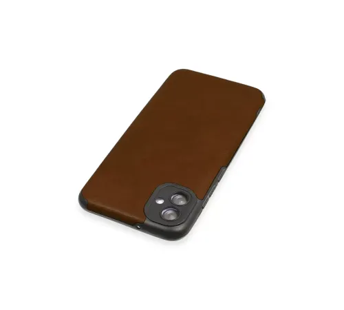 Samsung Galaxy A04E Kılıf Loop Deri Silikon - Kahverengi