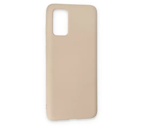 Samsung Galaxy S20 Kılıf Nano içi Kadife Silikon - Pudra