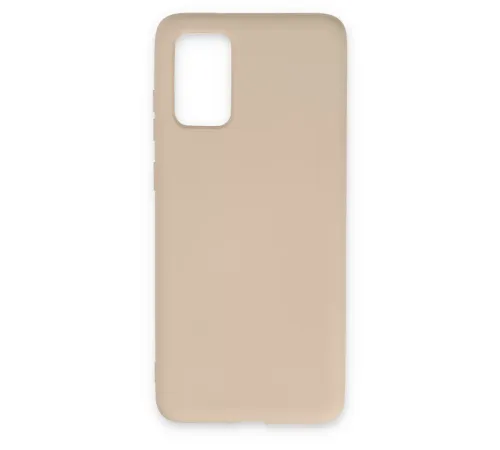 Samsung Galaxy S20 Kılıf Nano içi Kadife Silikon - Pudra