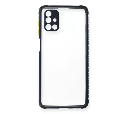 Samsung Galaxy M51 Kılıf Miami Şeffaf Silikon - Lacivert
