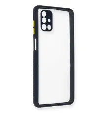 Samsung Galaxy M51 Kılıf Miami Şeffaf Silikon - Lacivert