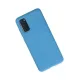 Samsung Galaxy S20 Kılıf Nano içi Kadife Silikon - Mavi