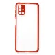 Samsung Galaxy M51 Kılıf Miami Şeffaf Silikon - Kırmızı