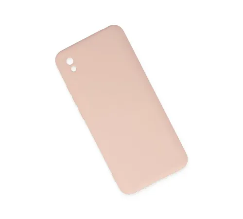 Xiaomi Redmi 9A Kılıf Nano içi Kadife Silikon - Pudra