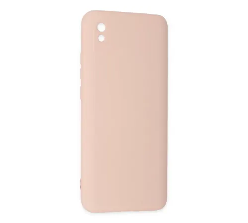 Xiaomi Redmi 9A Kılıf Nano içi Kadife Silikon - Pudra