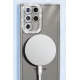 Samsung Galaxy S25 Ultra Kılıf Joke Simli Magneticsafe Kılıf - Derin Mor