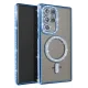 Samsung Galaxy S25 Ultra Kılıf Joke Simli Magneticsafe Kılıf - Mavi