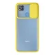 Xiaomi Redmi 9C Kılıf Palm Buzlu Kamera Sürgülü Silikon - Sarı
