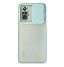Xiaomi Redmi Note 10 Pro Kılıf Palm Buzlu Kamera Sürgülü Silikon - Turkuaz
